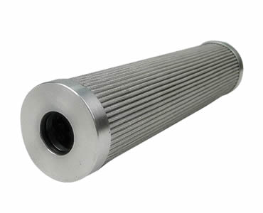 The pleated hydraulic oil filter manufactured with aluminum edges.